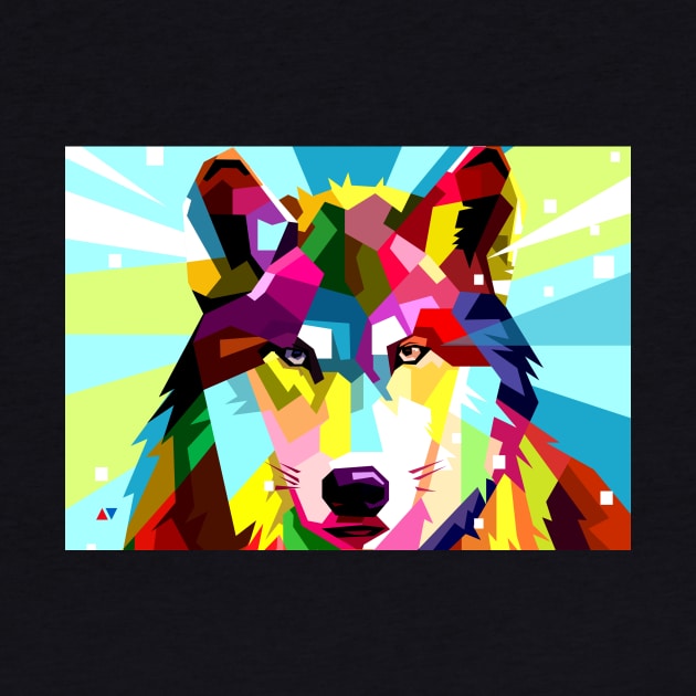 Wolf Wpap Pop Art by AhmadNusyirwan